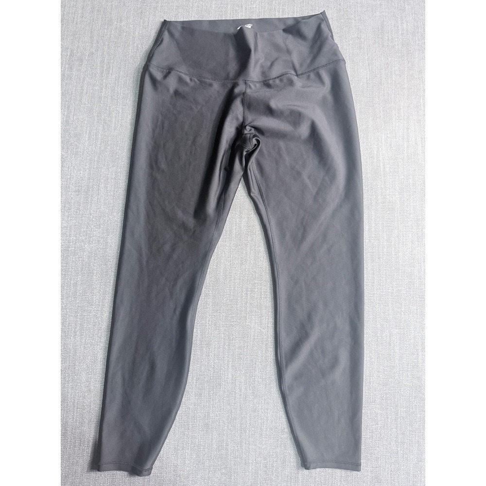 Avia Womens High Waisted Activewear Leggings Charcoal Gray Size XL 16-18